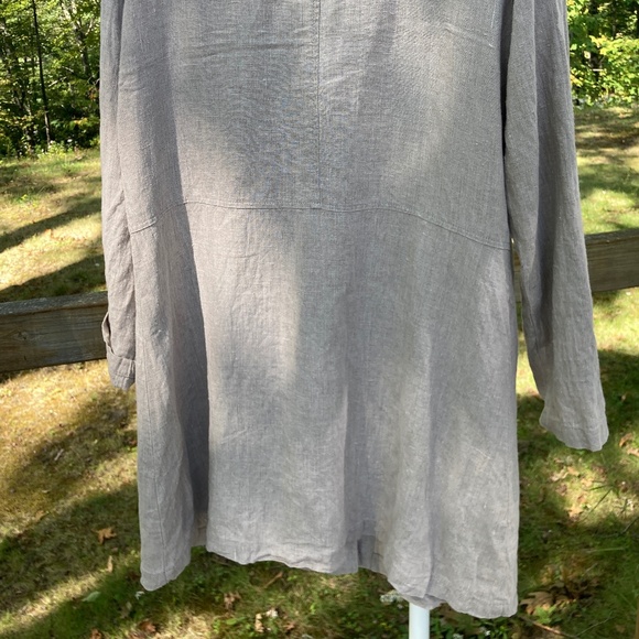 FLAX 100% Linen Jacket / Duster / S - Picture 4 of 6